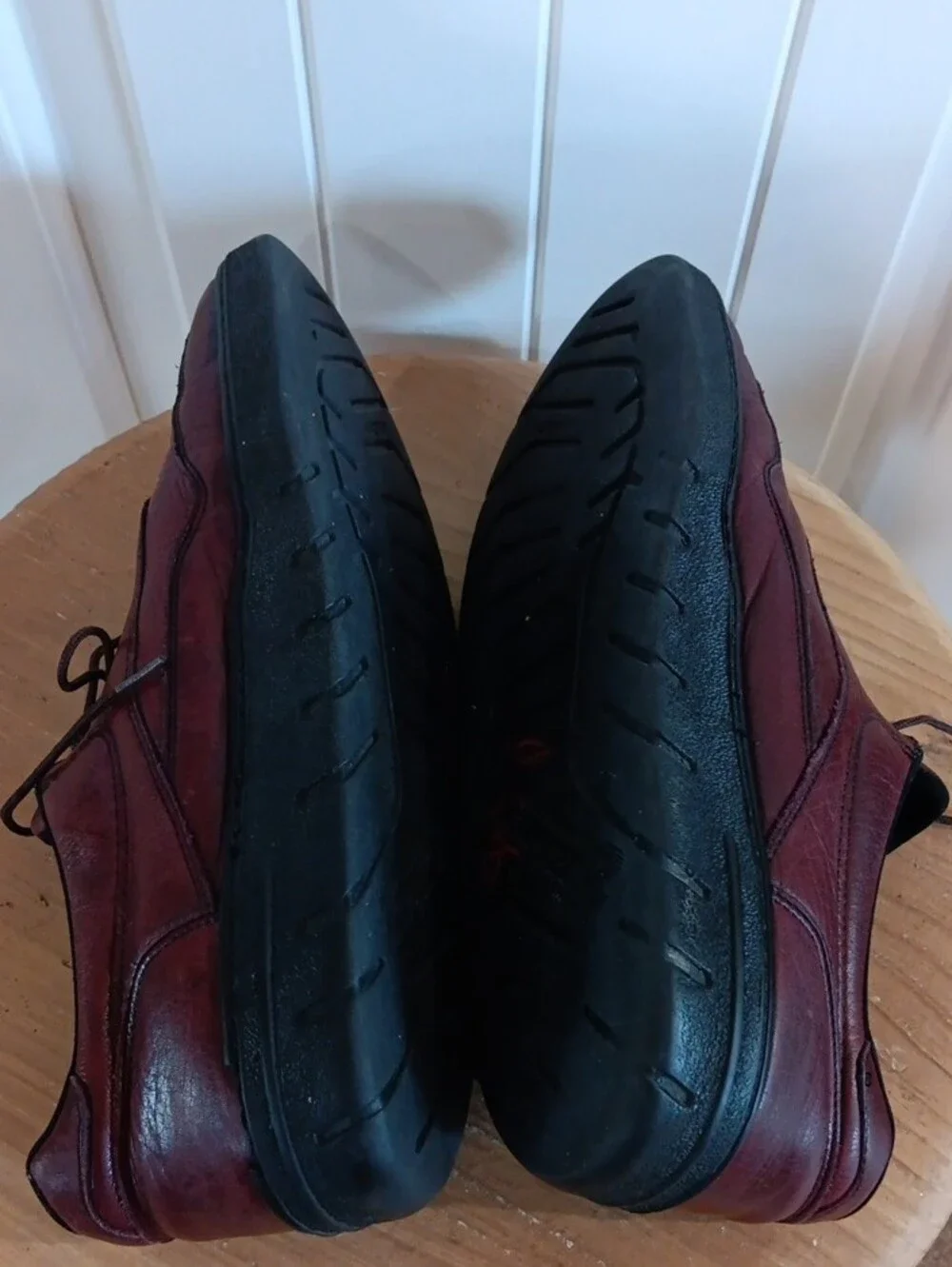 Vintage Red Wing Griptec Burgundy Leather Oxford Walking Shoes Men’s 10.5 D